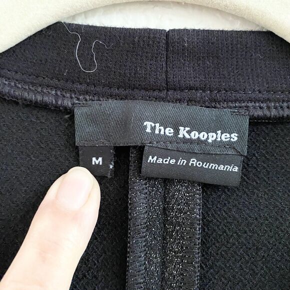The Kooples Wool Cotton Blend Glittery Crew Neck Oversized Sweater M - Picture 3 of 10